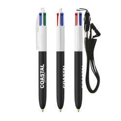 Stylo 4 couleurs publicitaire fabriqué en France BIC® Colours Soft touch