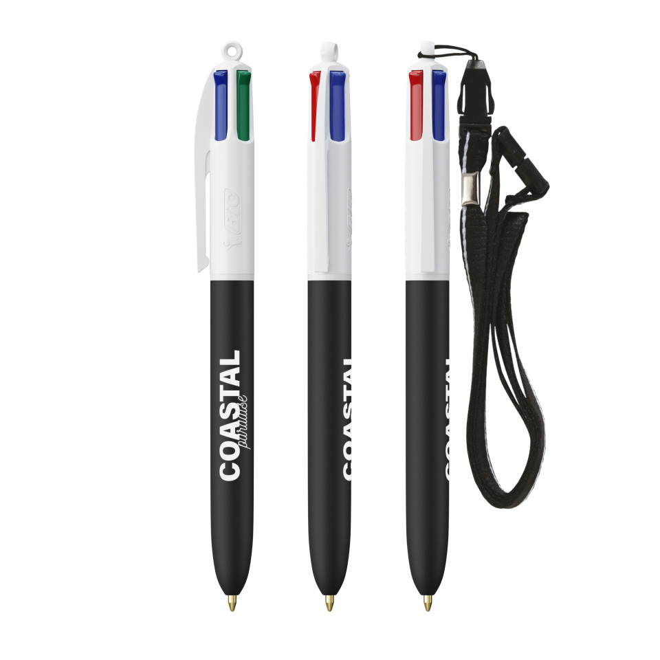 Stylo 4 couleurs publicitaire fabriqué en France BIC® Colours Soft touch