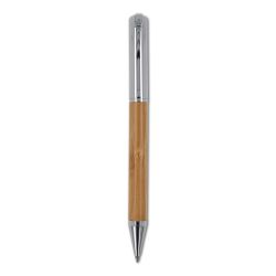 Ensemble stylo à bille et roller en métal bambou personnalisé Express