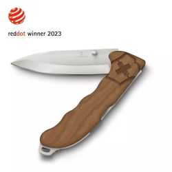 Couteau publicitaire fabriqué en Europe Evoke Wood Victorinox 136 mm