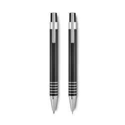 Set stylo en aluminium publicitaire express Alucolor