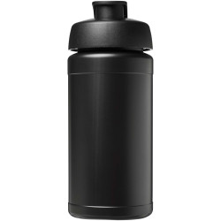 Bouteille publicitaire de sport Baseline Rise de 500 ml recyclée avec couvercle rabattable