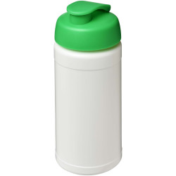 Bouteille publicitaire de sport Baseline Rise de 500 ml recyclée avec couvercle rabattable