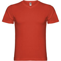 T-shirt publicitaire Samoyedo à col en V et manches courtes pour homme 155 g/m2