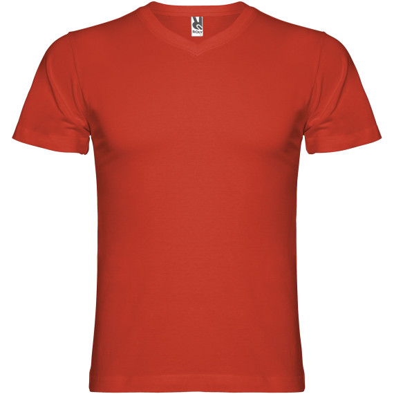 T-shirt publicitaire Samoyedo à col en V et manches courtes pour homme 155 g/m2