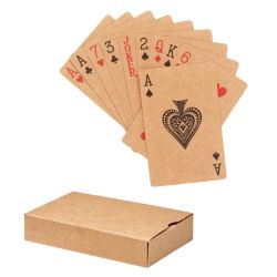 Jeu de cartes publicitaire en papier recyclé avec boîte carton personnalisable