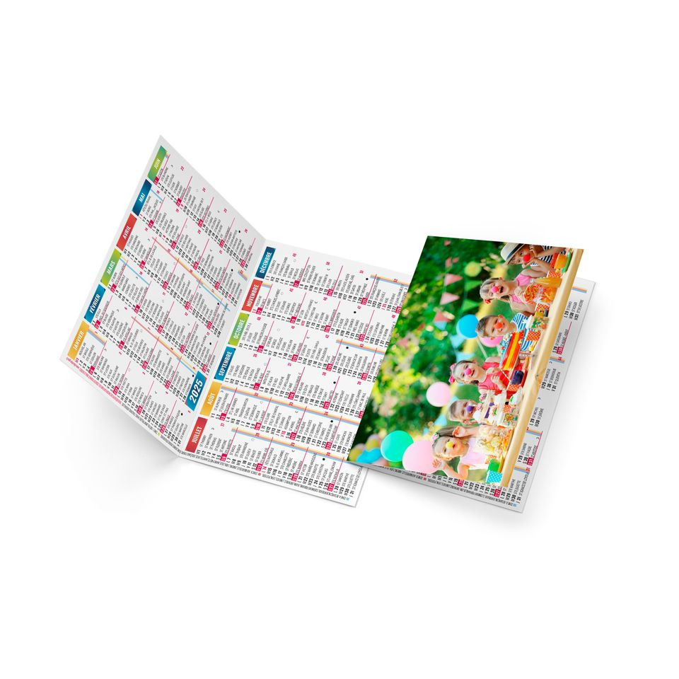 Calendrier de poche personnalisé fabriqué en France Chloé
