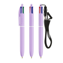 Stylo BIC 4 couleurs personnalisé fabriqué en France PASTEL