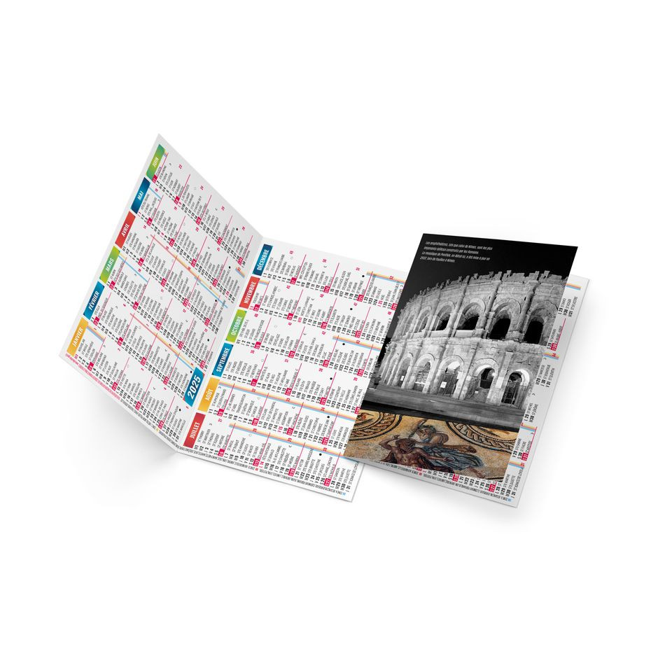 Calendriers de poche personnalisés fabriqués en France Stephan