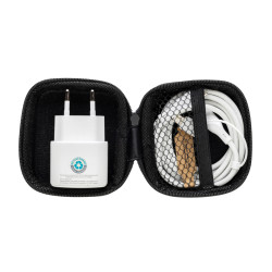 Set publicitaire de 2 chargeurs 20W en PET recyclé RCS Boost Set publicitaire de 2 chargeurs 20W en PET recyclé RCS Boost
