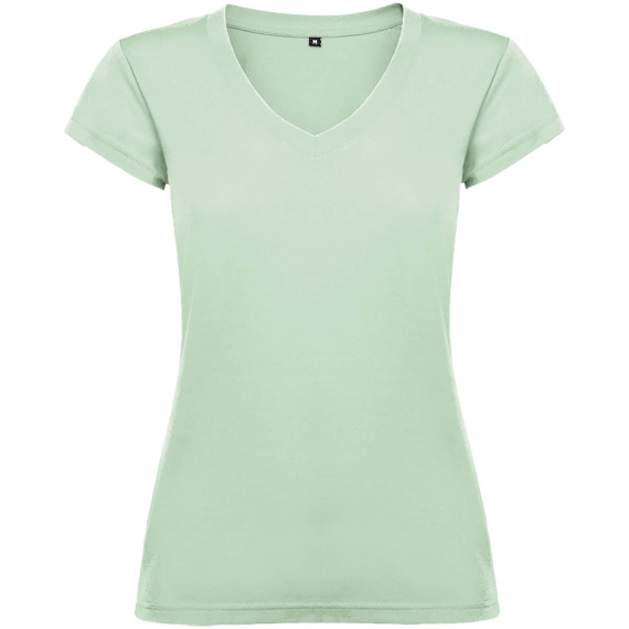 T-shirt publicitaire Victoria à col en V et manches courtes pour femme Roly T-shirt publicitaire Victoria à col en V et manches courtes pour femme Roly