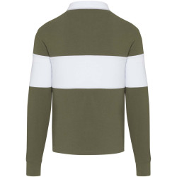 Sweatshirt publicitaire de rugbyen coton organique Clyde unisexe 280 g/m2