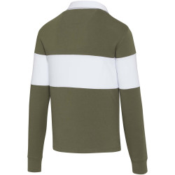 Sweatshirt publicitaire de rugbyen coton organique Clyde unisexe 280 g/m2