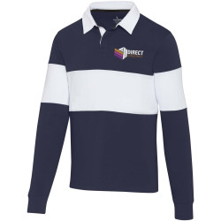 Sweatshirt publicitaire de rugbyen coton organique Clyde unisexe 280 g/m2