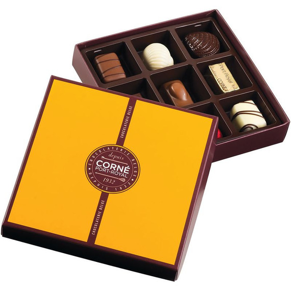 Chocolats publicitaires cadeau coffret 9 chocolats