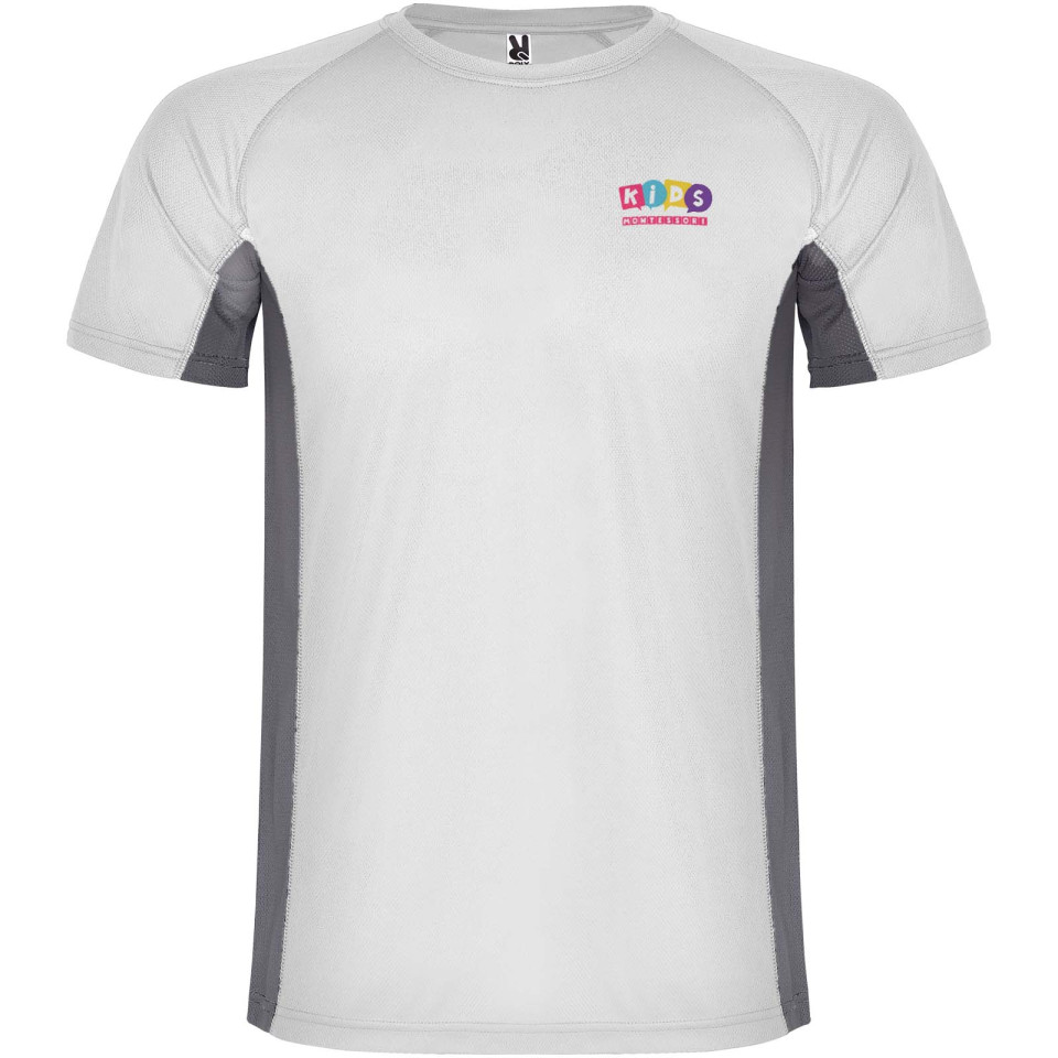 T-shirt publicitaire de sport Shanghai à manches courtes pour enfant 140 g/m2 Roly