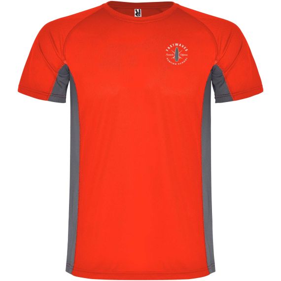 T-shirt publicitaire de sport Shanghai à manches courtes pour enfant 140 g/m2 Roly T-shirt publicitaire de sport Shanghai à manches courtes pour enfant 140 g/m2 Roly