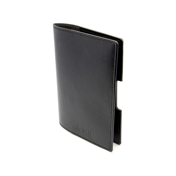Porte-passeport publicitaire et carte grise et assurance en simili-cuir lisse fabriqué en Europe 13,5 x 9,6 x 0,6 cm Akashi Porte-passeport publicitaire et carte grise et assurance en simili-cuir lisse fabriqué en Europe 13,5 x 9,6 x 0,6 cm Akashi