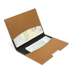 Porte-passeport publicitaire et carte grise et assurance en simili-cuir lisse fabriqué en Europe 13,5 x 9,6 x 0,6 cm Akashi Porte-passeport publicitaire et carte grise et assurance en simili-cuir lisse fabriqué en Europe 13,5 x 9,6 x 0,6 cm Akashi