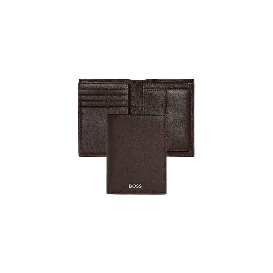 Porte-cartes publicitaire Flap avec porte-monnaie Classic Smooth