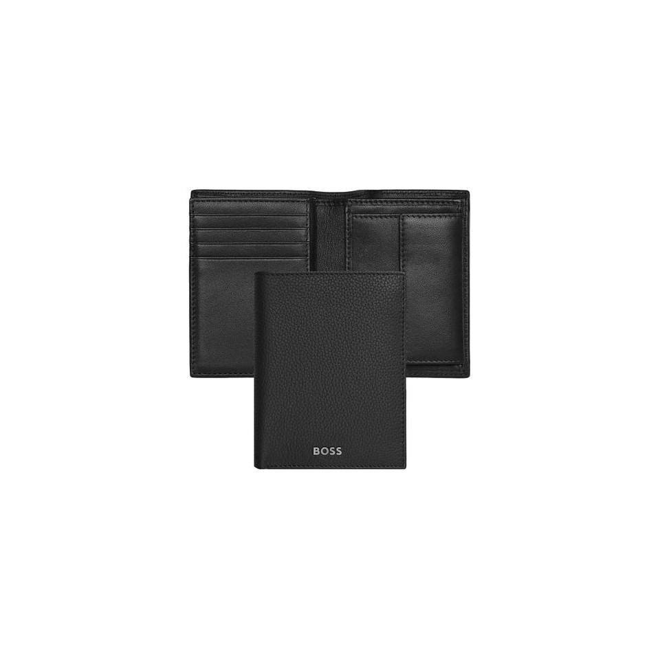 Porte-cartes publicitaire Flap avec porte-monnaie Classic Grained