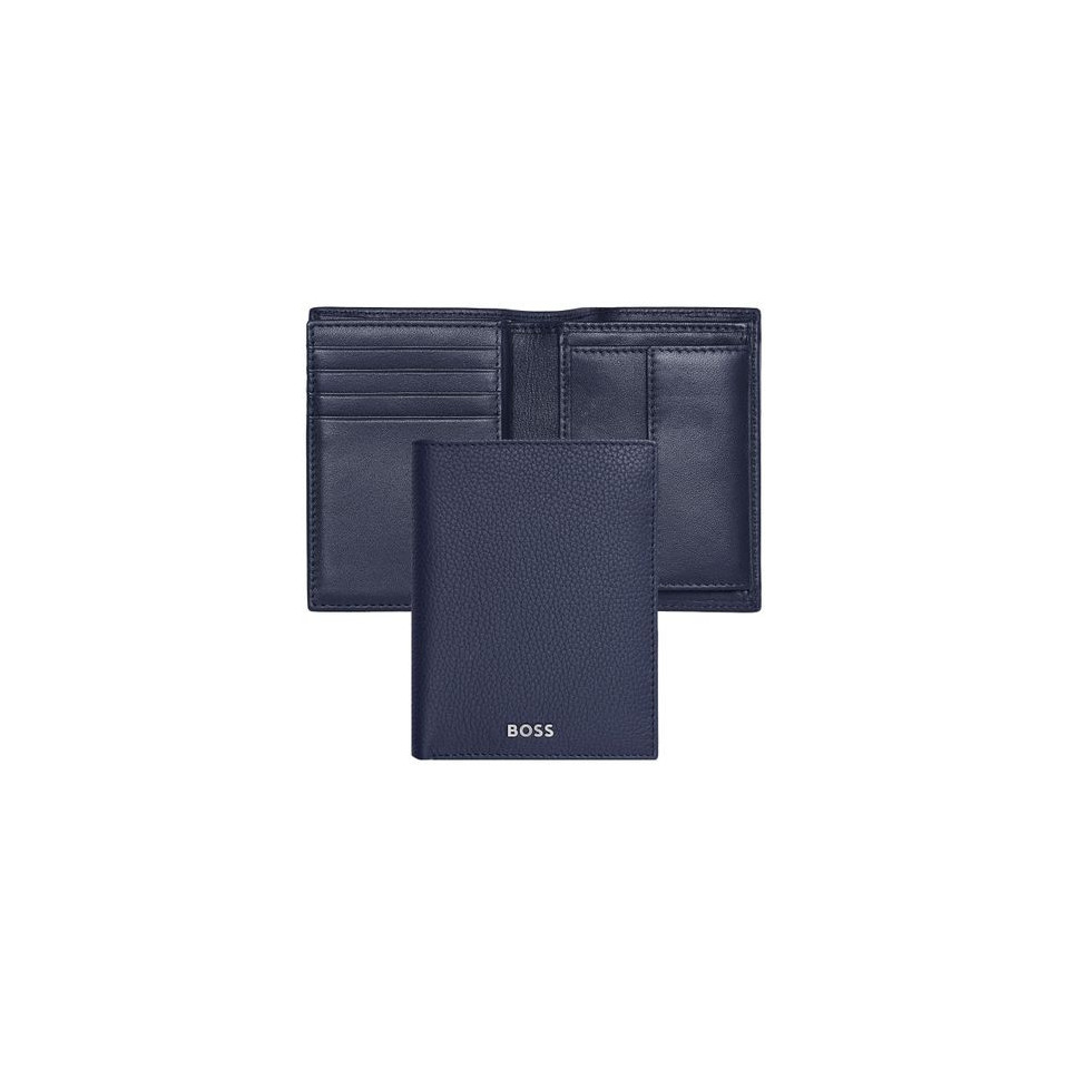 Porte-cartes publicitaire Flap avec porte-monnaie Classic Grained