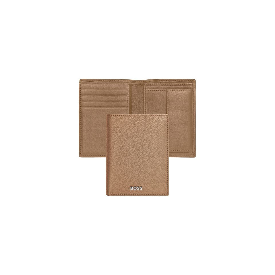 Porte-cartes publicitaire Flap avec porte-monnaie Classic Grained