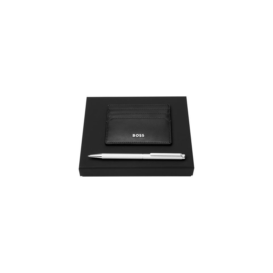 Parure publicitaire HUGO BOSS (stylo bille & porte-cartes) 2