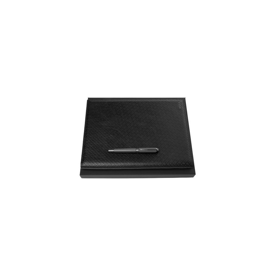 Parure publicitaire HUGO BOSS (stylo plume & écritoire A4) 1