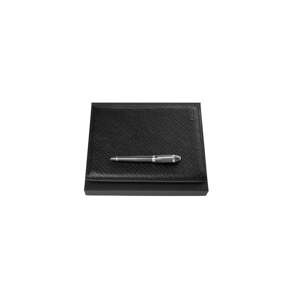 Parure publicitaire HUGO BOSS (stylo roller & écritoire A5) 2