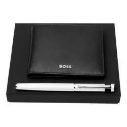 Parure publicitaire HUGO BOSS (stylo roller & portefeuille) Parure publicitaire HUGO BOSS (stylo roller & portefeuille)