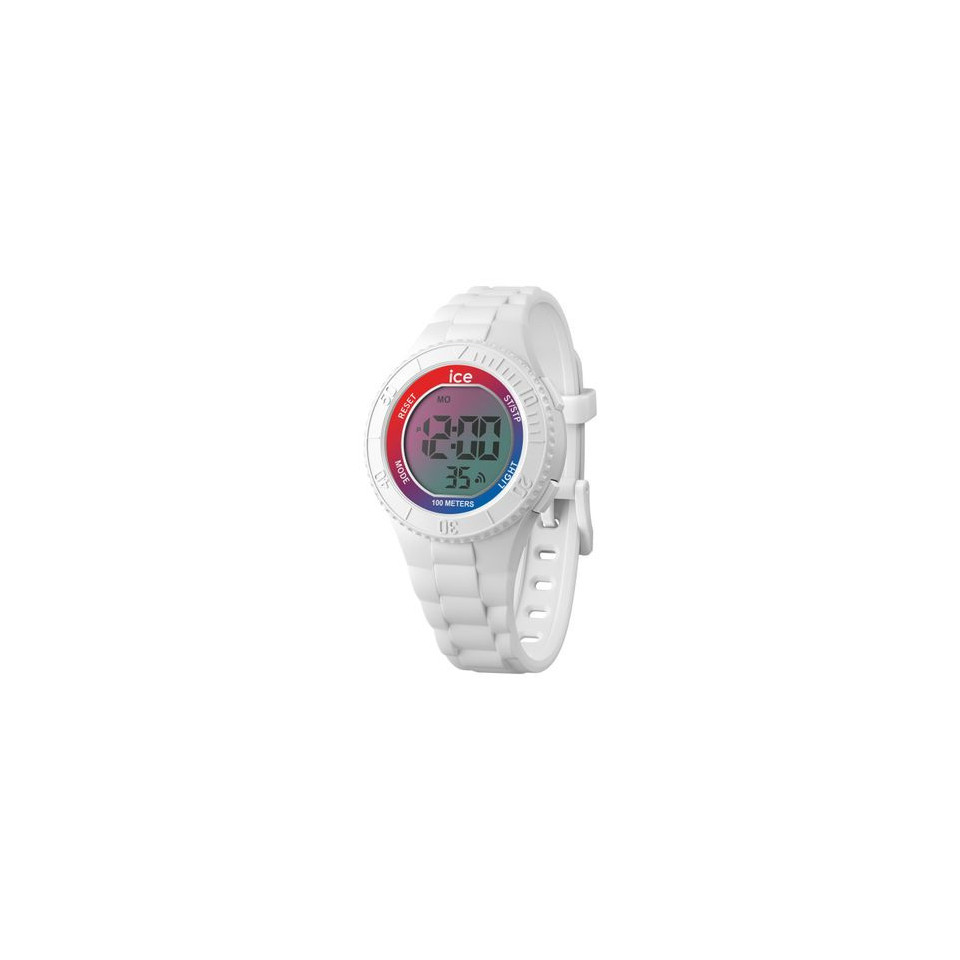 Montre ICE publicitaire digit-Sunset rainbow-White-Petite