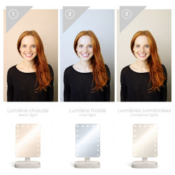Miroir publicitaire de maquillage lumineux Miroir publicitaire de maquillage lumineux