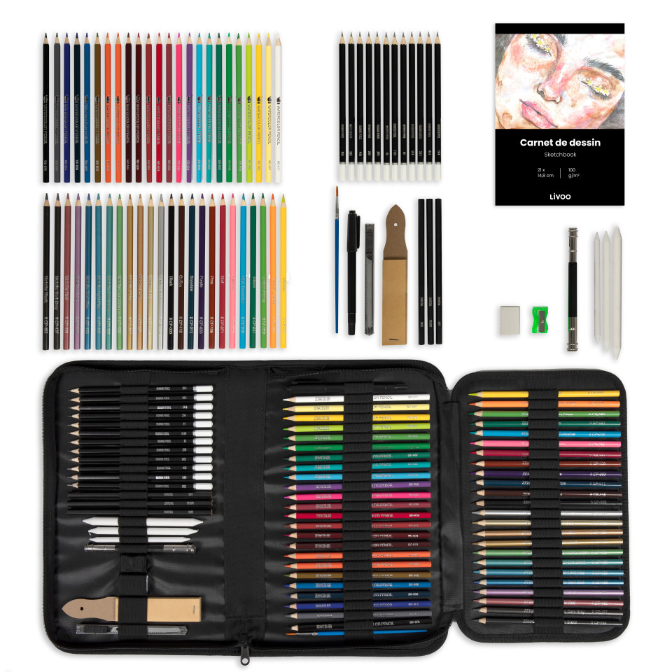 Kit publicitaire de dessin 74 accessoires