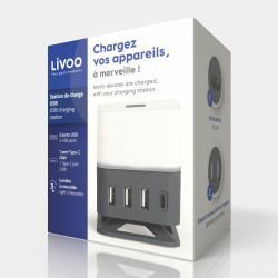 Station publicitaire de charge USB Station publicitaire de charge USB