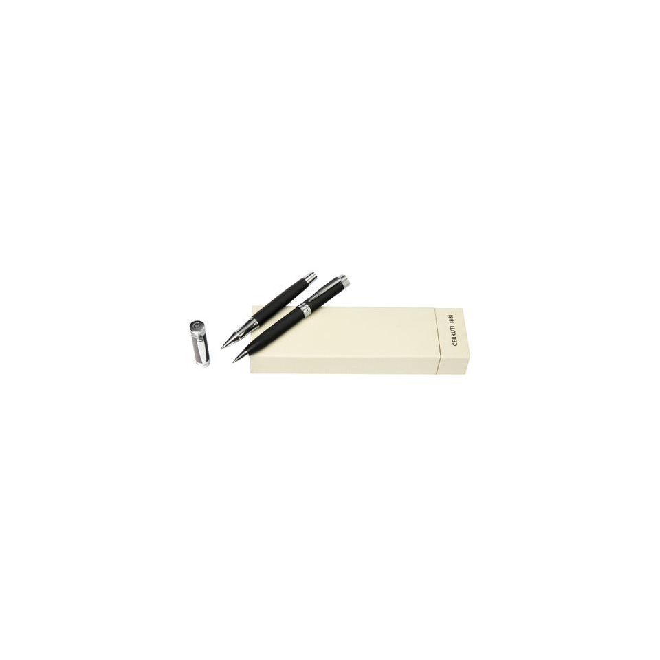 Parure publicitaire Zoom Diamon stylo bille et stylo roller