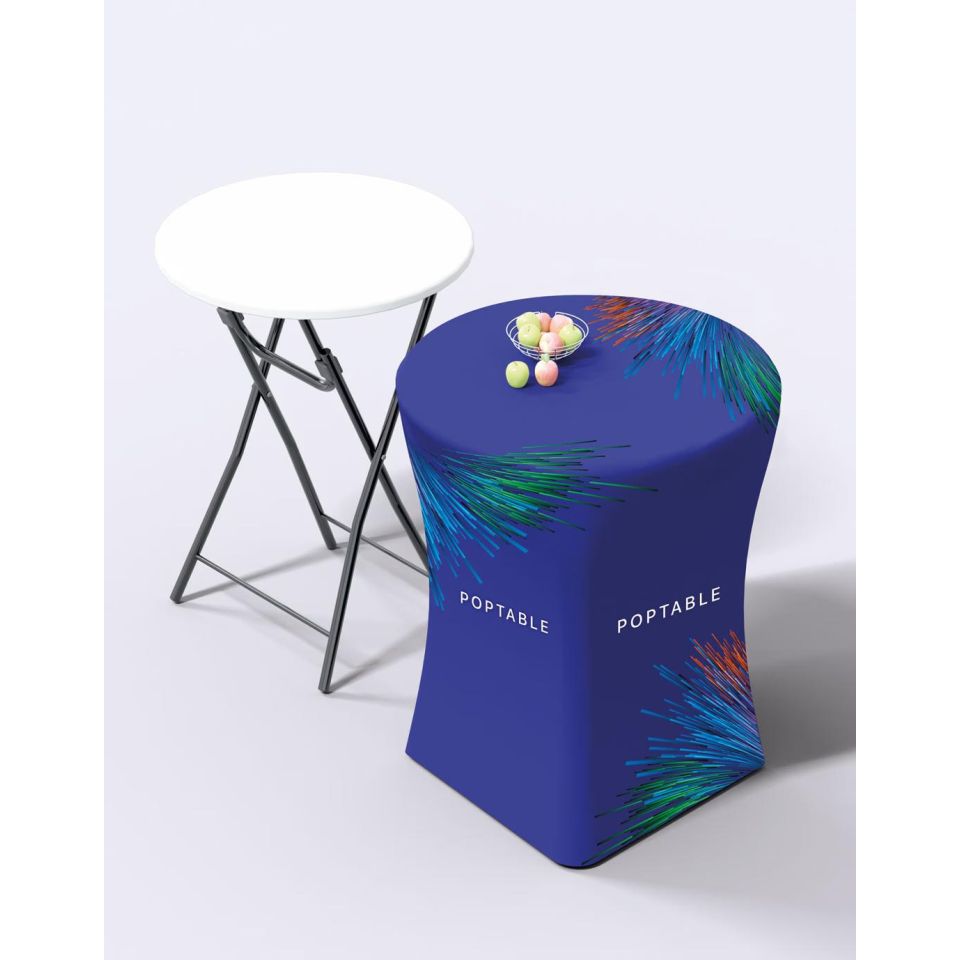 Table haute personnalisé pliante 80 x 110 cm