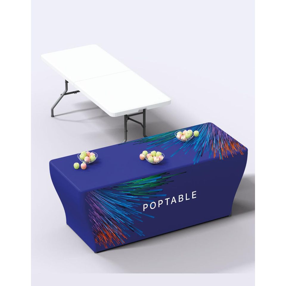 Table haute personnalisée rectangulaire 180 x 75 x 73 cm