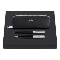 Parure publicitaire HUGO BOSS stylo bille, stylo plume & étui Parure publicitaire HUGO BOSS stylo bille, stylo plume & étui
