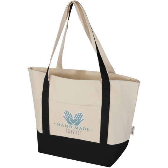 Sac publicitaire shopping Sam en coton recyclé GRS 320 g/m² Sac publicitaire shopping Sam en coton recyclé GRS 320 g/m²