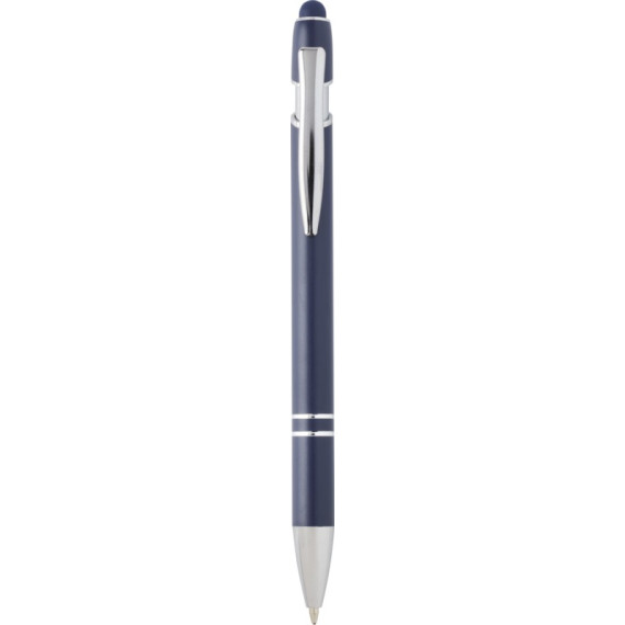 Stylo publicitaire bille Kish avec finition argentée