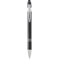 Stylo publicitaire bille Kish avec finition argentée