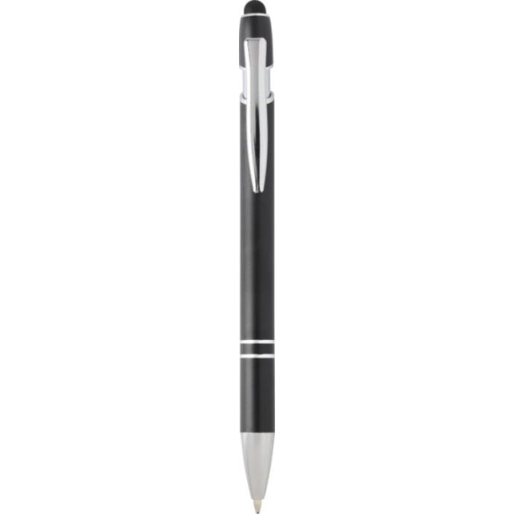 Stylo publicitaire bille Kish avec finition argentée
