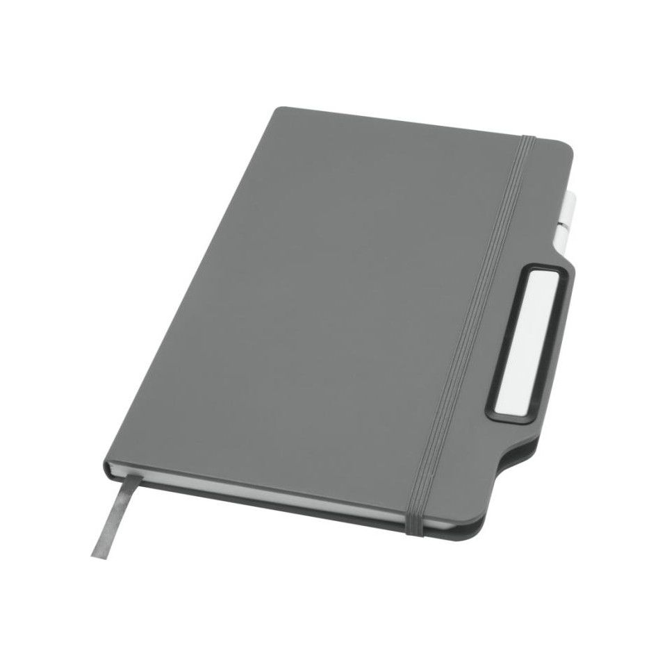 Carnet publicitaire à couverture rigide Nexus A5 avec stylo et crayon