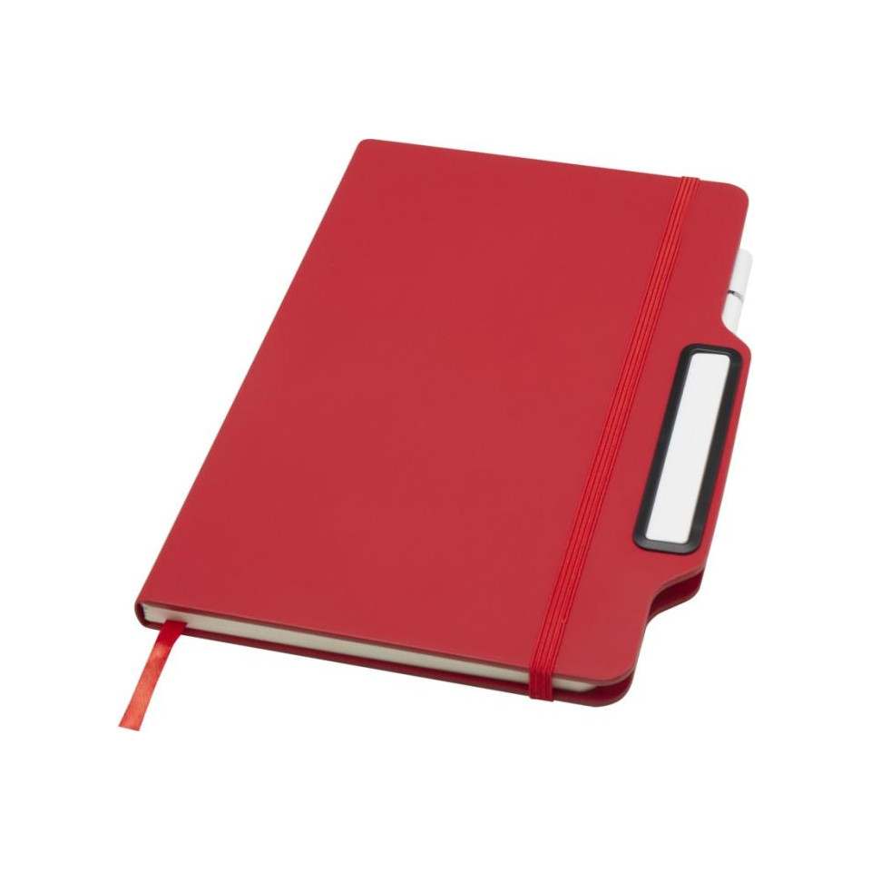 Carnet publicitaire à couverture rigide Nexus A5 avec stylo et crayon