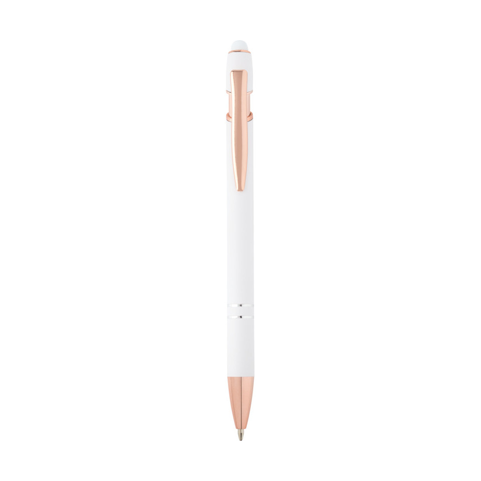 Stylo publicitaire bille Nanna avec finition or rose