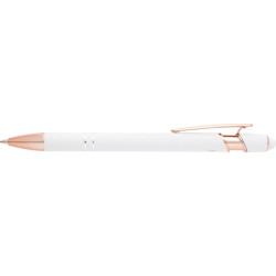 Stylo publicitaire bille Nanna avec finition or rose Stylo publicitaire bille Nanna avec finition or rose