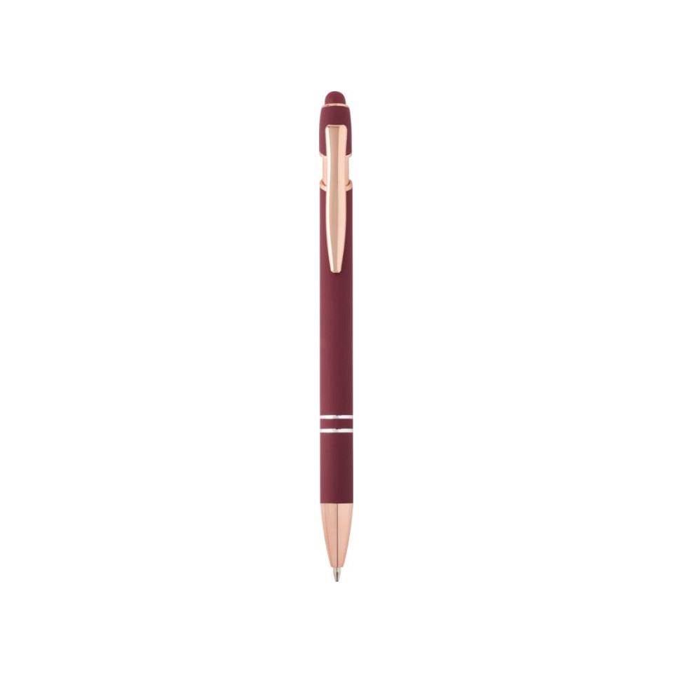 Stylo publicitaire bille Nanna avec finition or rose