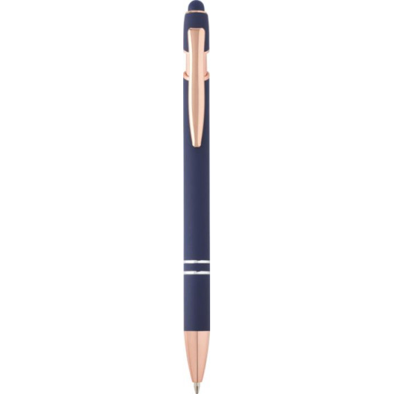 Stylo publicitaire bille Nanna avec finition or rose Stylo publicitaire bille Nanna avec finition or rose