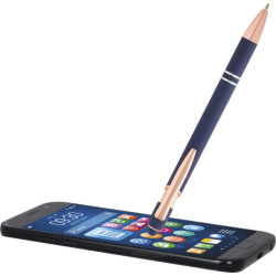 Stylo publicitaire bille Nanna avec finition or rose Stylo publicitaire bille Nanna avec finition or rose